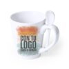 Taza de Cerámica blanca cónica