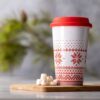 Vaso de navidad de ceramica