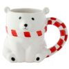 Taza de Cerámica 3D con Forma de Oso Polar Bear