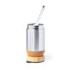 Fiambrera de bambú y acero vertical 450ml - Imagen 3