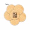 Posavasos de bambú 6 pack