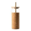 Vaso borosilic de cristal y corcho 450 ml - Imagen 2