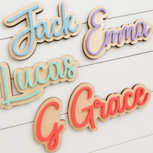 Letrero de madera y acrilico