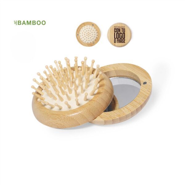 Cepillo con Espejo de bambú