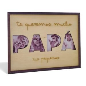Portafoto de madera personalizado