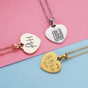 Colgante corazón de acero inoxidable