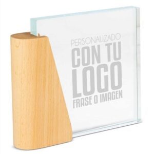 Trofeo de madera y cristal orión