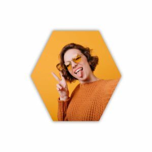 Iman polígono de madera 5x5cm